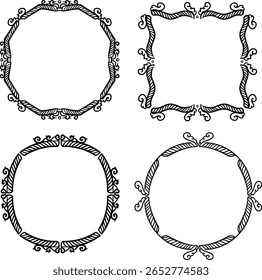 featuring a frame ornament design with classic carvings	