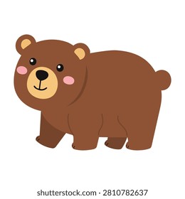 Featuring a friendly brown bear character that brings warmth and wildlife learning to creative projects. Ideal for educational materials, children's books, classroom resources, stickers, posters, presentations and nursery decorations.
