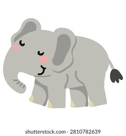 Featuring a friendly elephant character that inspires curiosity about wildlife and nature. Ideal for educational materials, children's books, classroom resources, stickers, posters, presentations and nursery decorations.