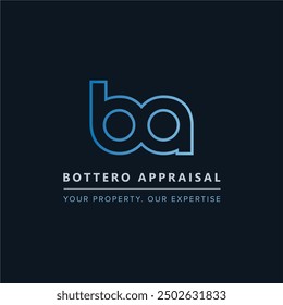  Featuring the initials "BA" in a variety of creative and visually appealing designs, these logos are ideal for real estate, appraisal, consulting, and other professional services.