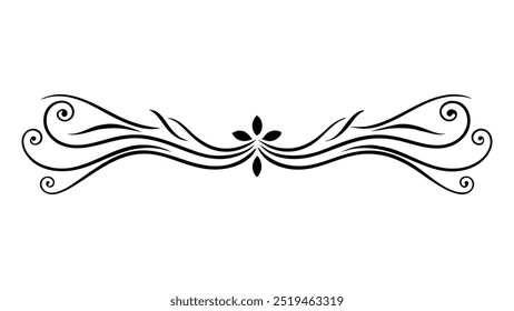 Featuring intricate swirls and elegant patterns, showcasing artistic creativity Decorative design flat vector illustration.