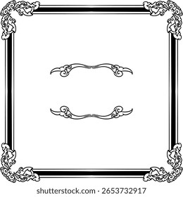  Con un diseño de adorno de marco de lujo