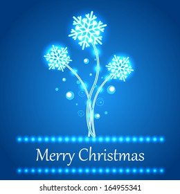 Featuring new Christmas concept background with snowflakes. Vector illustration