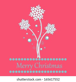 Featuring new Christmas concept background with snowflakes. Vector illustration