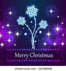 Featuring new Christmas concept background with snowflakes.
