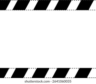  featuring the old black and white line warning design