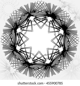 Featuring Ornate Frame Surrounded  by Gear Wheels.