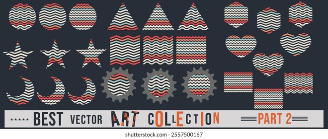 Featuring a variety of shapes, patterns, and illustrations, perfect for any creative project