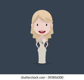 FEB 02, 2016: Vector Illustration Of Daenerys Targaryen (Game Of Thrones)