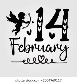 Feb 14th shirt, Feb 14th tee, February 14th Shirts, Valentines Day Shirt, Cute Valentine Shirt, Love February 14 Shirt, Love Gift for Girlfriend