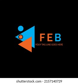 FEB letter logo creative design with vector graphic