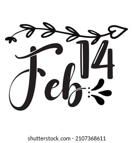 feb14 T-Shirt Design ,Vector File.