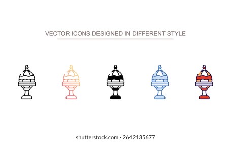 Feberge icon design with white background stock illustration