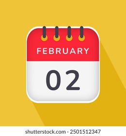 February 02 - Daily Calendar Icon