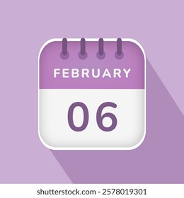 February 06 - Daily Calendar Icon