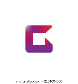 February 10, 2022 - Malang, East Java, Indonesia: Initial Glogo concept with a modern, minimalist and elegant concept, used for technology companies,  can be used for all media.