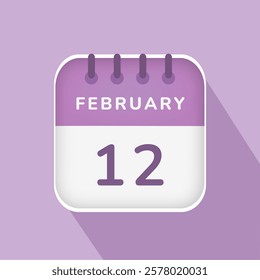 February 12 - Daily Calendar Icon