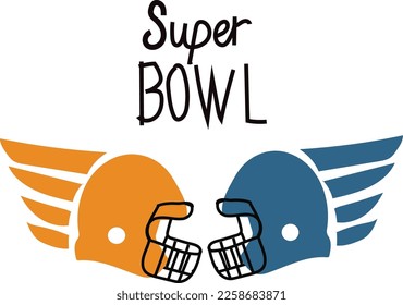 February 13 is super bowl vector
