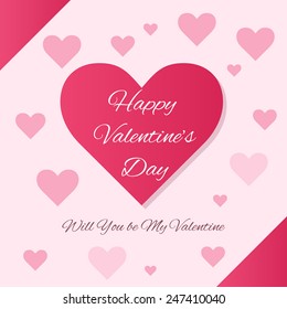 February 14 Happy Valentines Day Card
