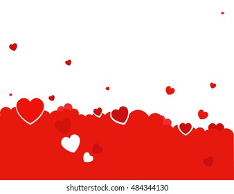 February 14. Valentines day card, banner. Global love day