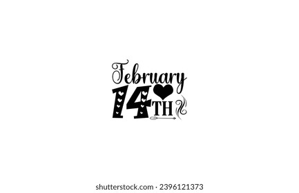 February 14th - illustration for prints on t-shirt, bags, posters, Mugs, Notebooks, Floor Pillows 