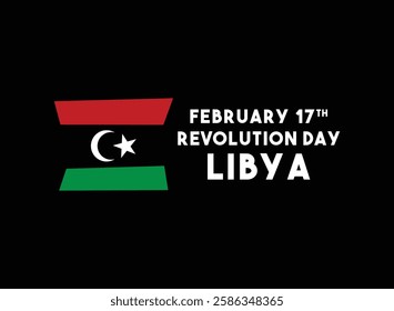 February 17th Revolution Day Libya. Eps 10.