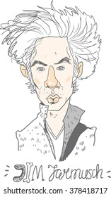 February 18, 2016: Vector Illustration Of An American Independent Film Director James Roberto 