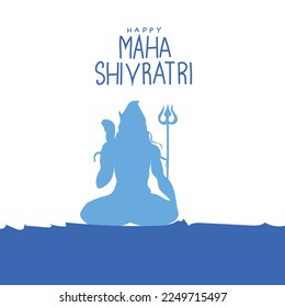 february 18 is Maha Shivaratri Vector illustration.
