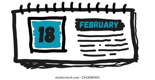 February 18th: Calendar Date, Day, Month, Events, Planning