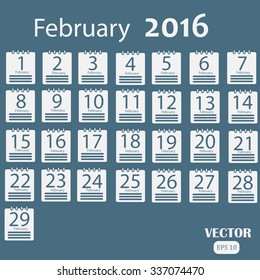 February 2016 Calendar