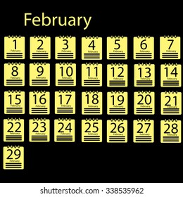 February 2016 Calendar