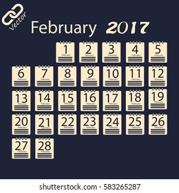 February 2017 Calendar