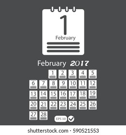 February 2017 Calendar