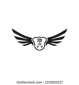 February 23 victory day icon vector illustration