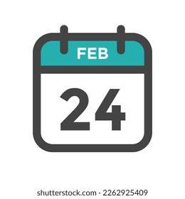 February 24 Calendar Day or Calender Date for Deadline or Appointment