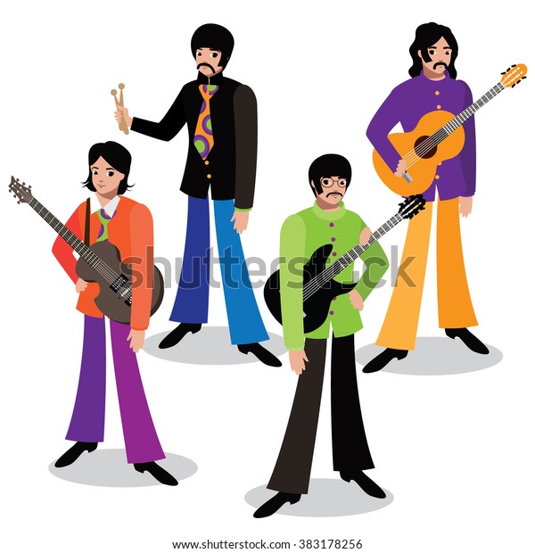 February 28 16 Color Illustration Beatles のベクター画像素材 ロイヤリティフリー