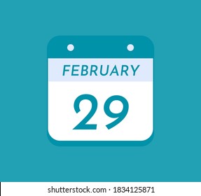 29 de febrero Calendario de un solo día, 29 de febrero