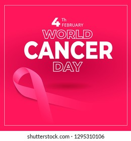 February 4, World Cancer Day concept. Vector Illustration
