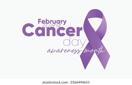 february 4 world cancer day. world cancer day concept vector. world cancer day