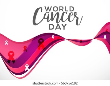 February 4, World Cancer Day Poster or Banner Background.
