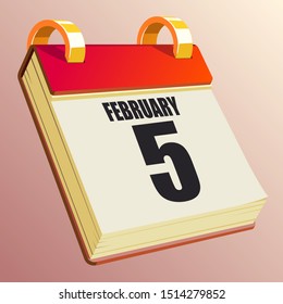 February 5 on Red Calendar