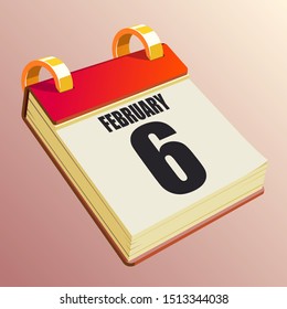 February 6 on Red Calendar