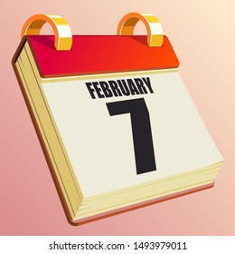 February 7 on Red Calendar