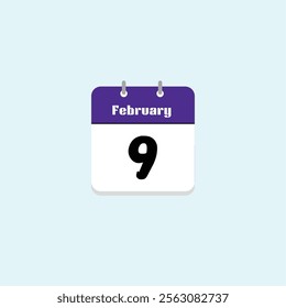 February 9th: Calendar Date Visual