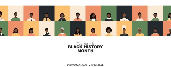 February is Black History Month banner.