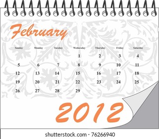 February - Calendar 2012