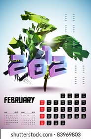 February - Calendar Design 2012