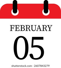 February calendar icon set. Calendar event reminder date.calendar date icon on white background.