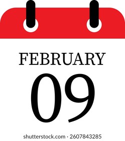 February calendar icon set. Calendar event reminder date.calendar date icon on white background.