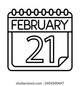 February Icon Design For Personal And Commercial Use